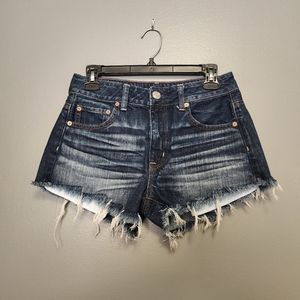 American Eagle hi-rise festival jean shorts size 4